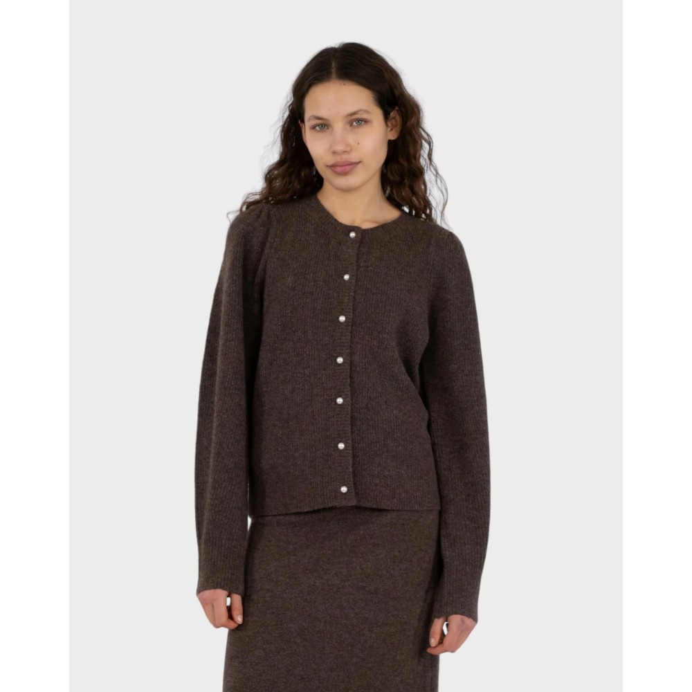 Nuna Knit Cardigan - Brown melange