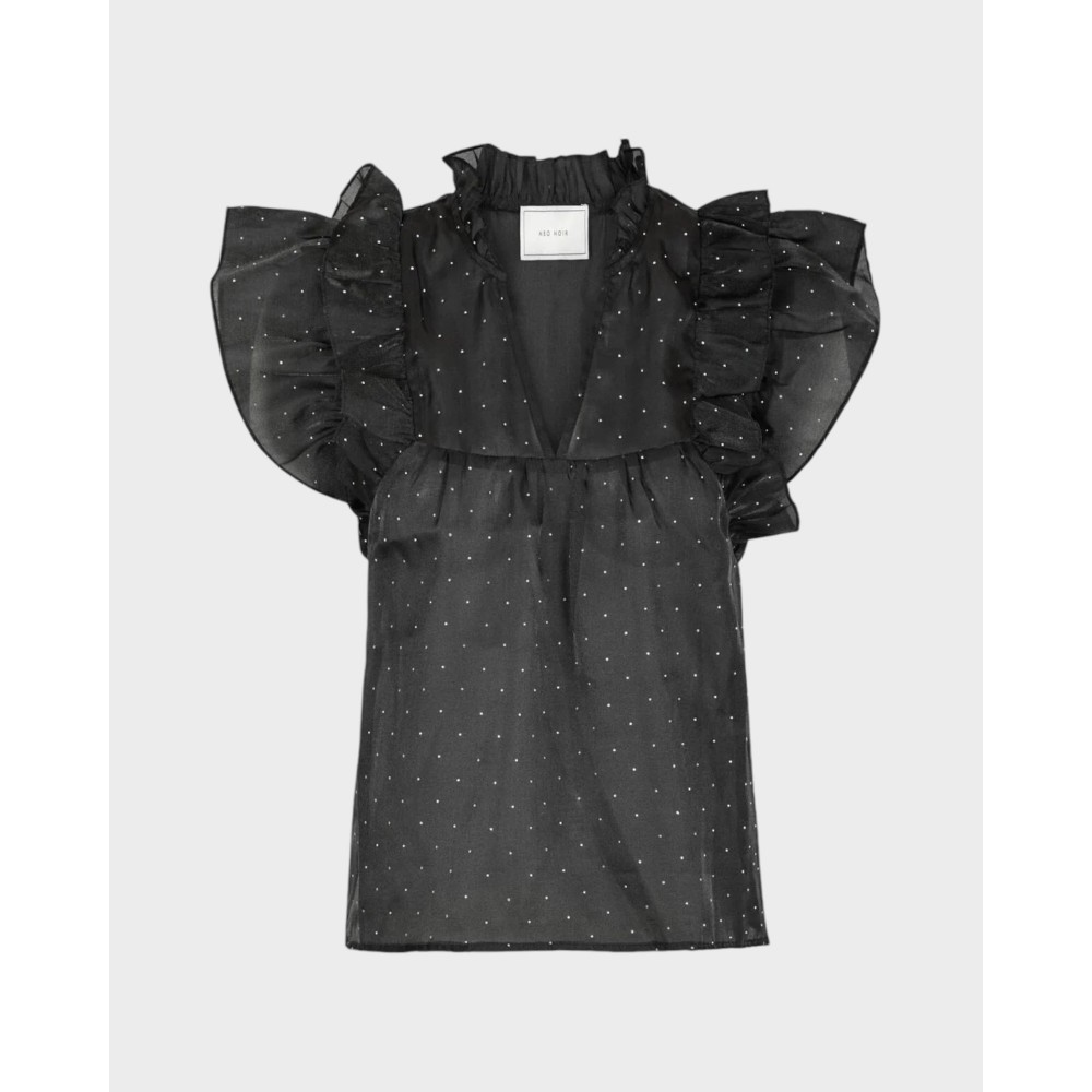 Jayla Bedazzled Top - Black