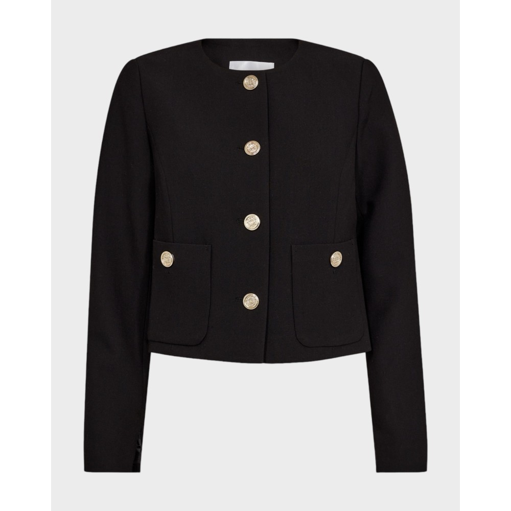 Vola Crop Cocktail Jacket - Black