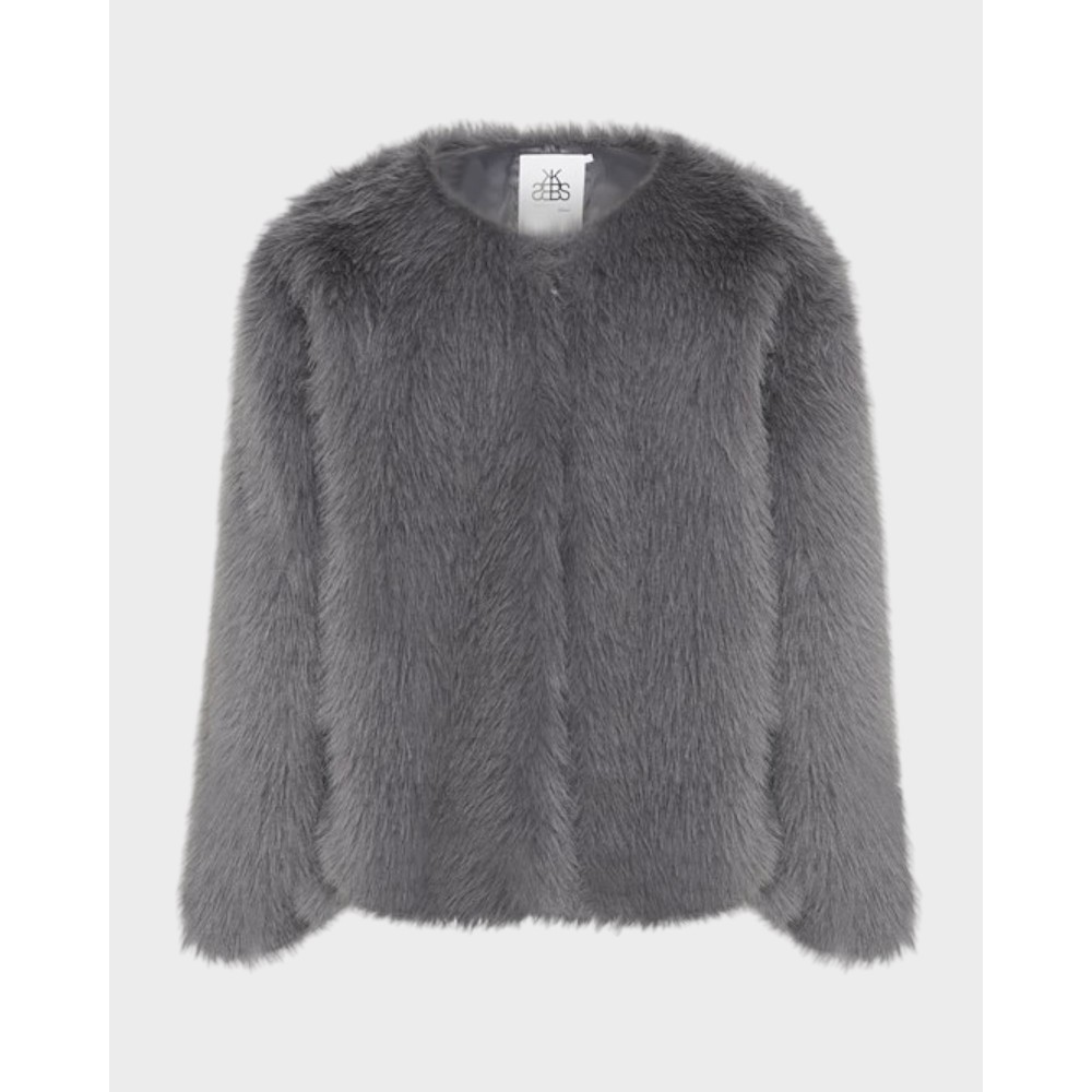 Serenity Fur Jacket - Thunderstorm
