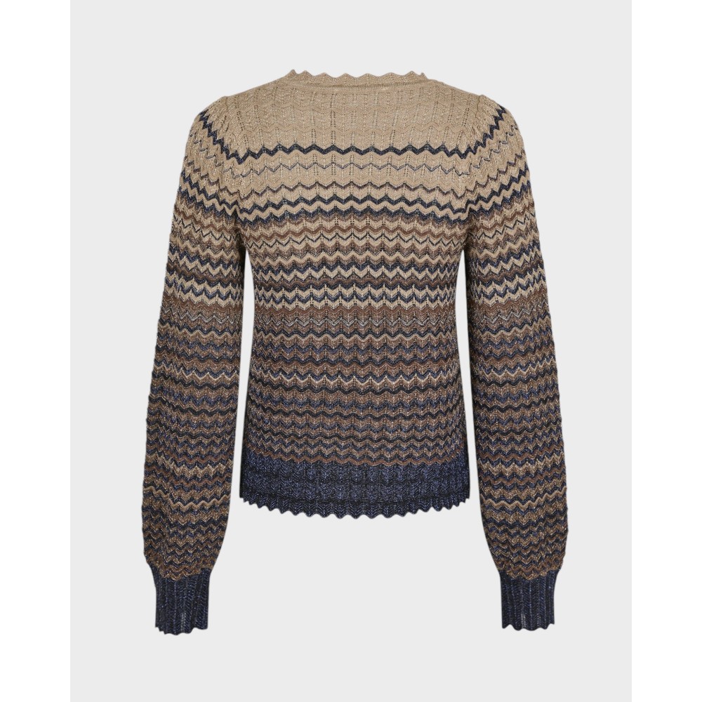 DitoChevronKnitBlouseNavy-01