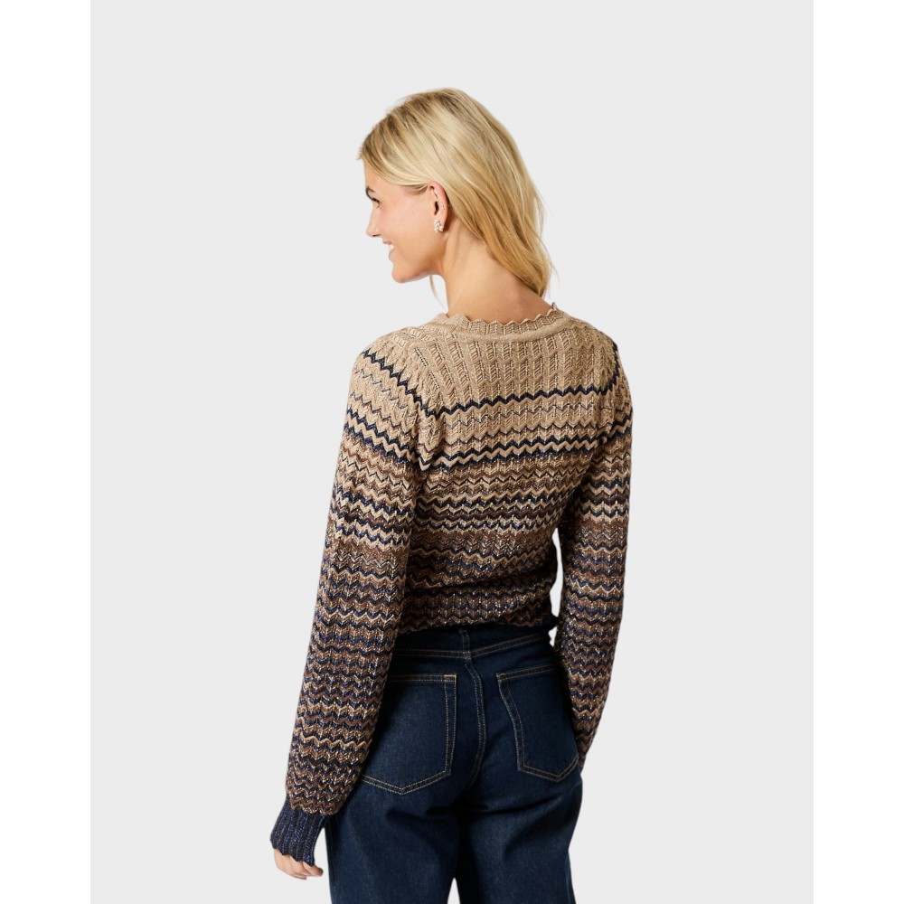 DitoChevronKnitBlouseNavy-01