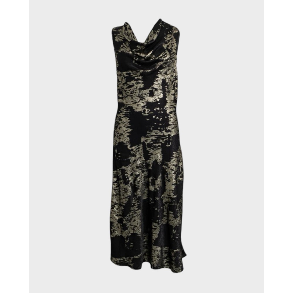 Tikki Dress - Black Shine