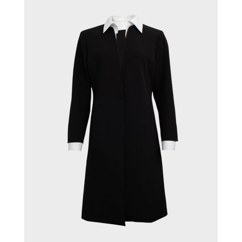 Natasha Long Blazer - Black