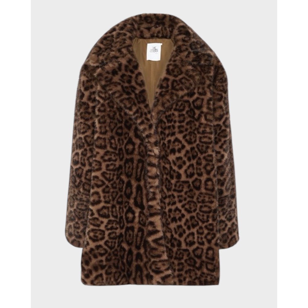 Tira Fur Jacket - Brown Leo