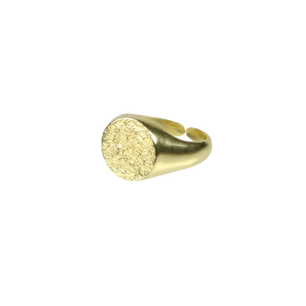 Signet Ring, guldbelagt