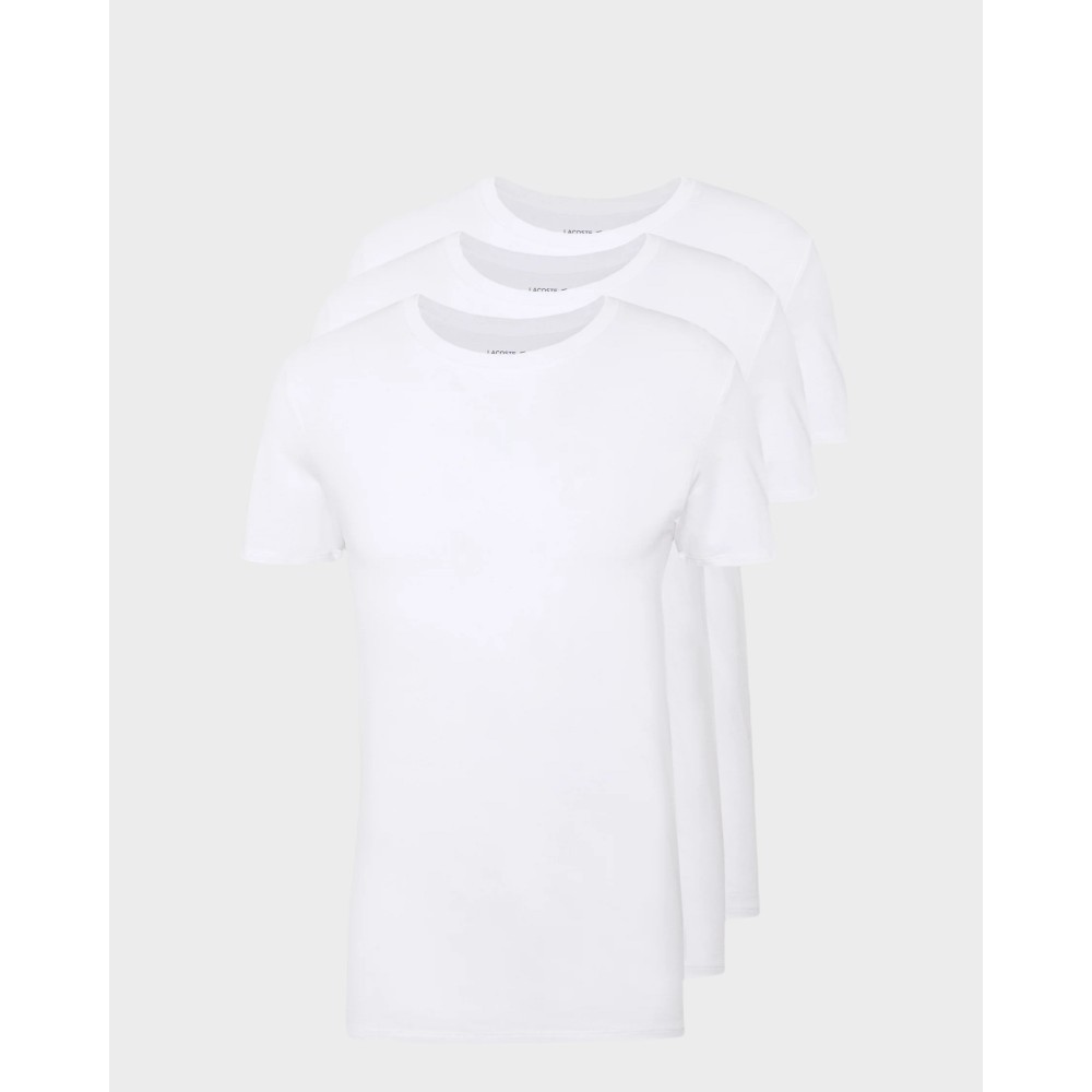 Lacoste 3 C-neck Slim T-shirts - white 