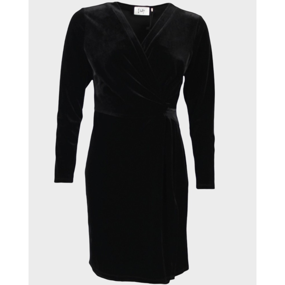 Dagmar Velvet Dress, Black
