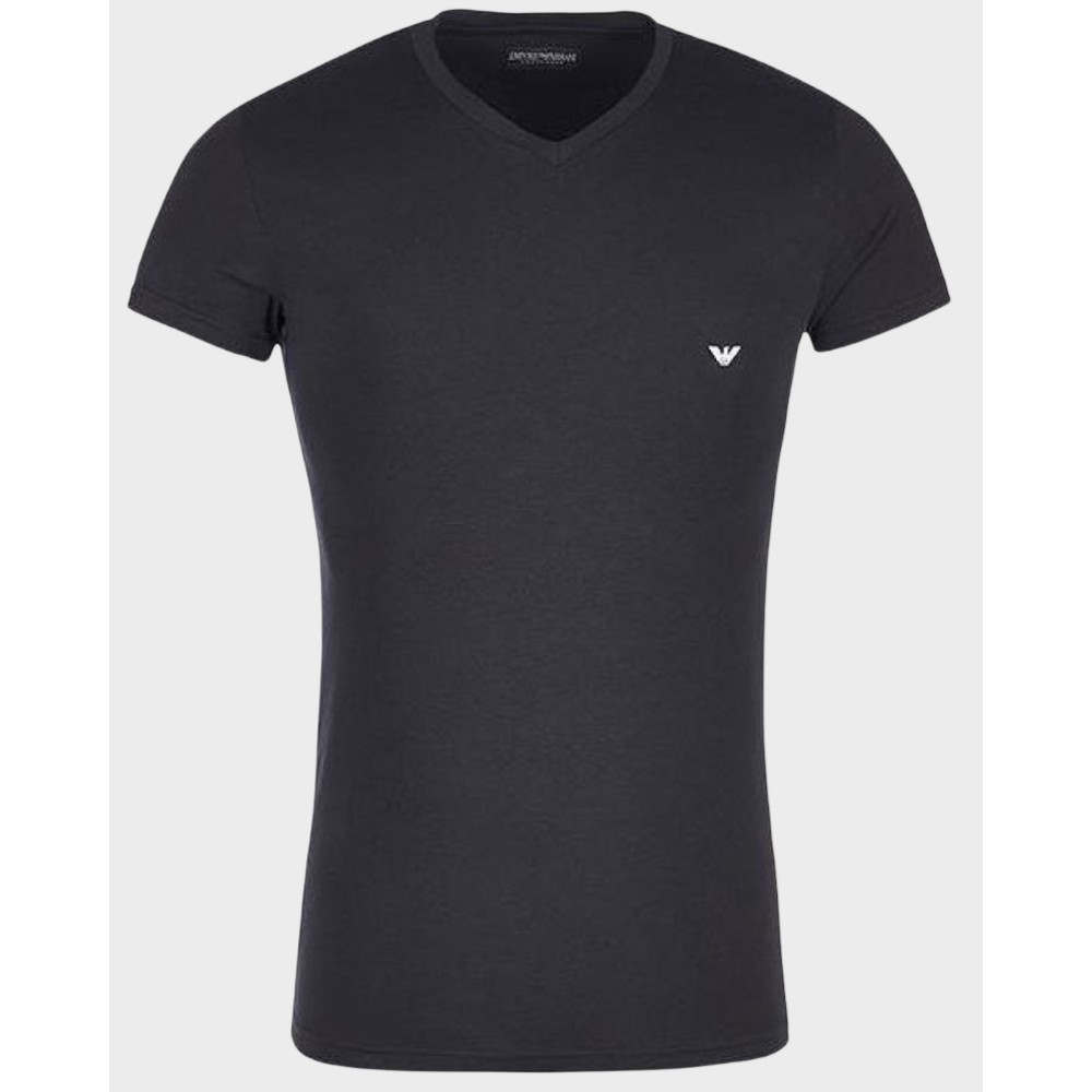 V Neck T-shirt S/sleeve, black