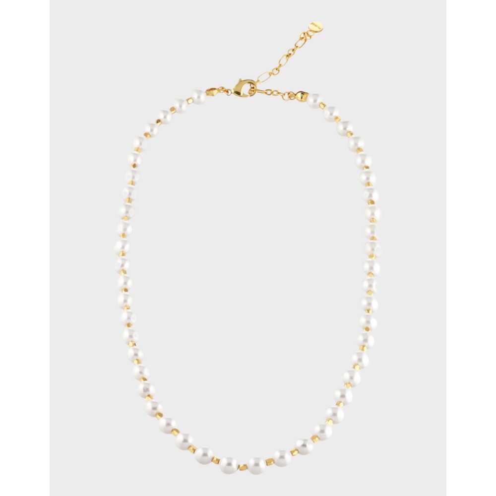 Rubi halskæde - Perler/guld