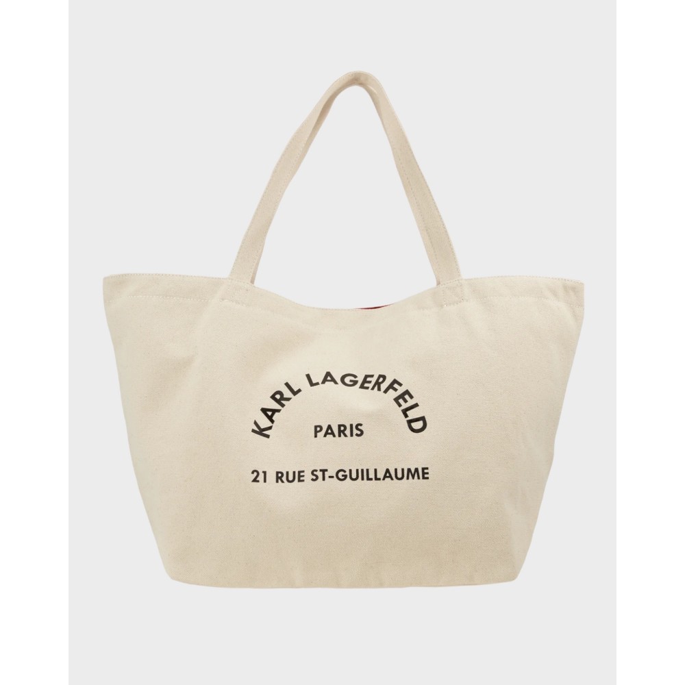 K/Rue St Guillaume Canvas Tote, Natural