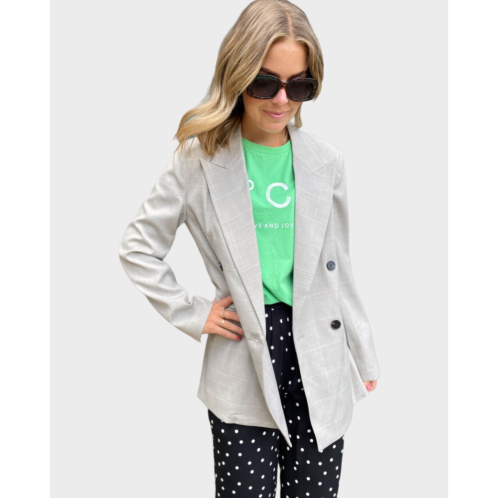 Kaya oversize blazer - Grå