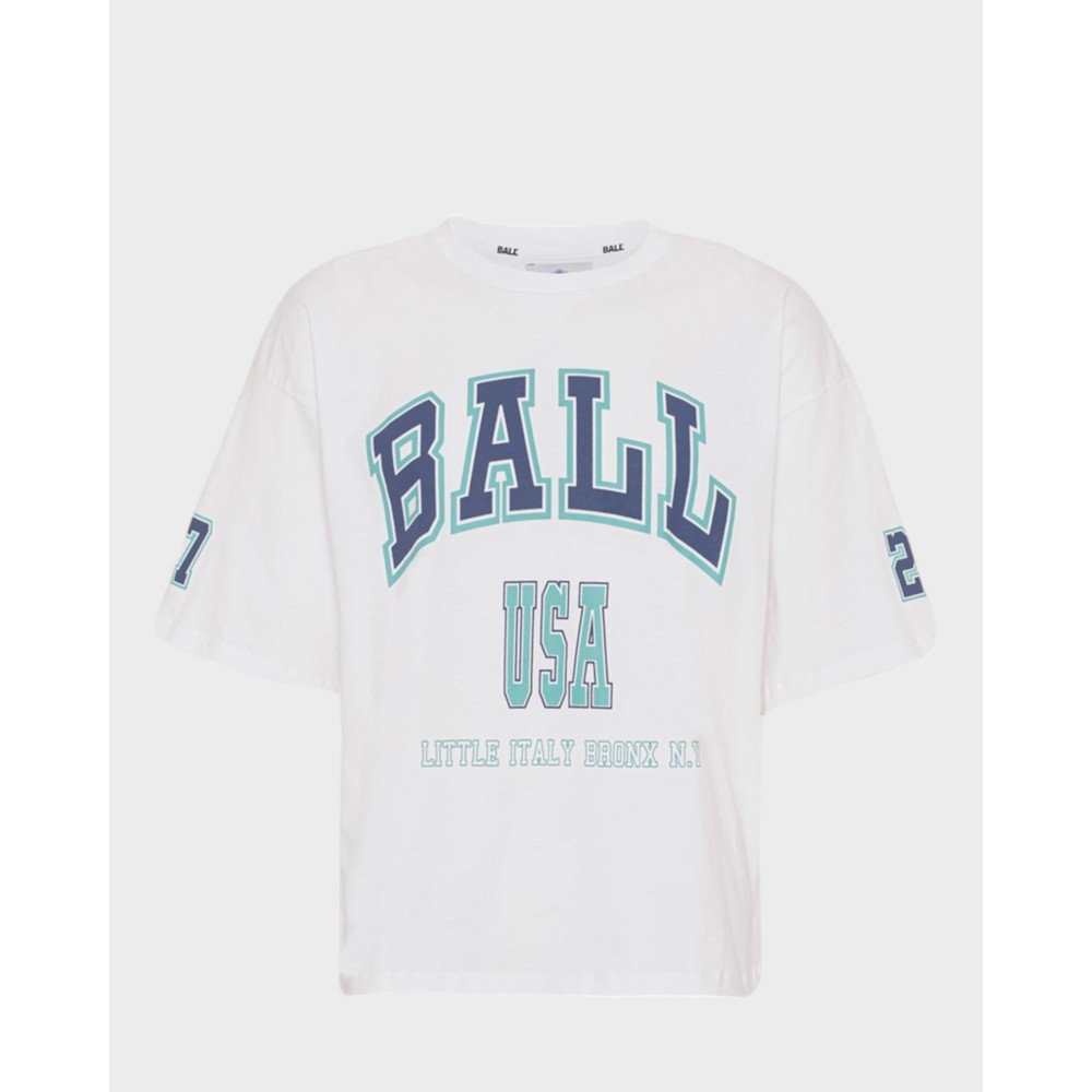 Ball T-shirt D. Adams - Bright White