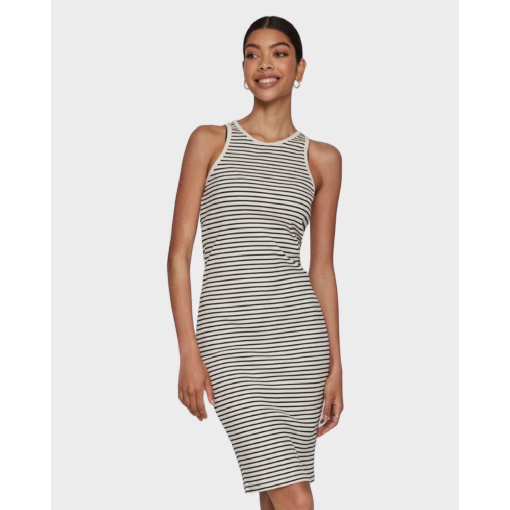 Viabeni knee tank dress - Black/creme