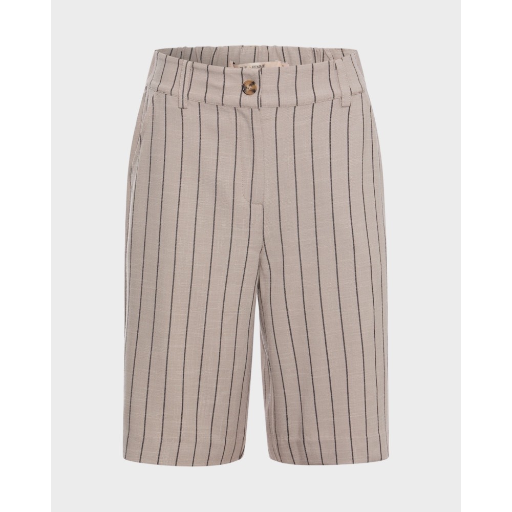 Marin shorts - Taupe/sort