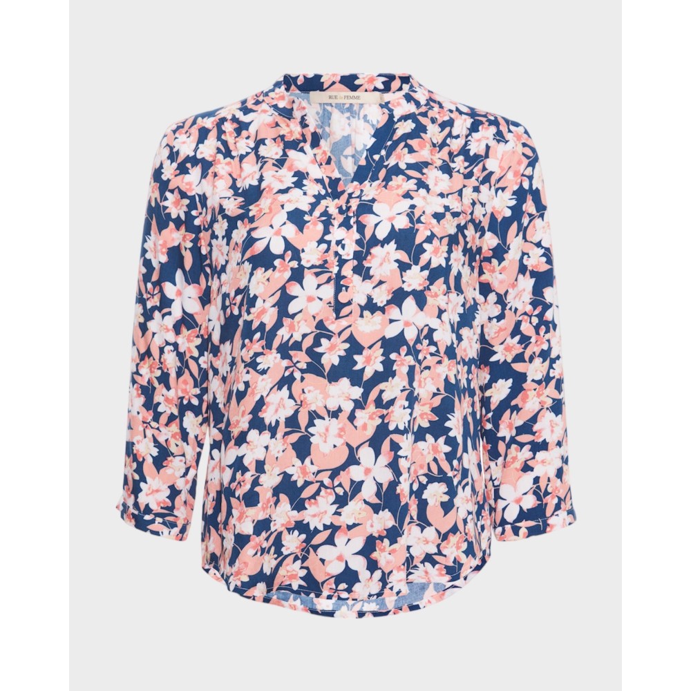 Maia shirt - Blå/rosa
