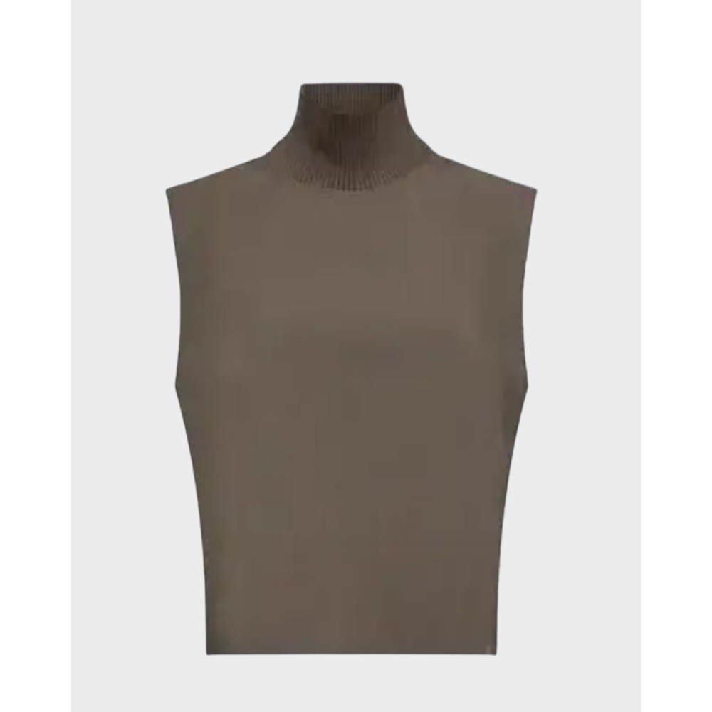 VidaCCRibTurtleneckVestWalnut-01