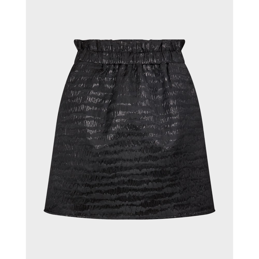 Metallic stripe skirt - Black