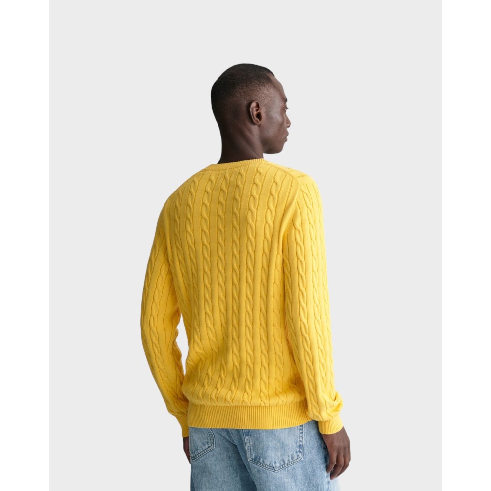 GantstretchcottoncablecneckSmoothYellow-01