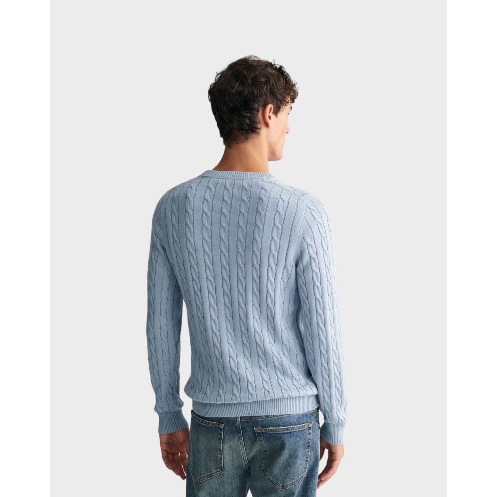GantstretchcottoncablecneckDoveBlue-01