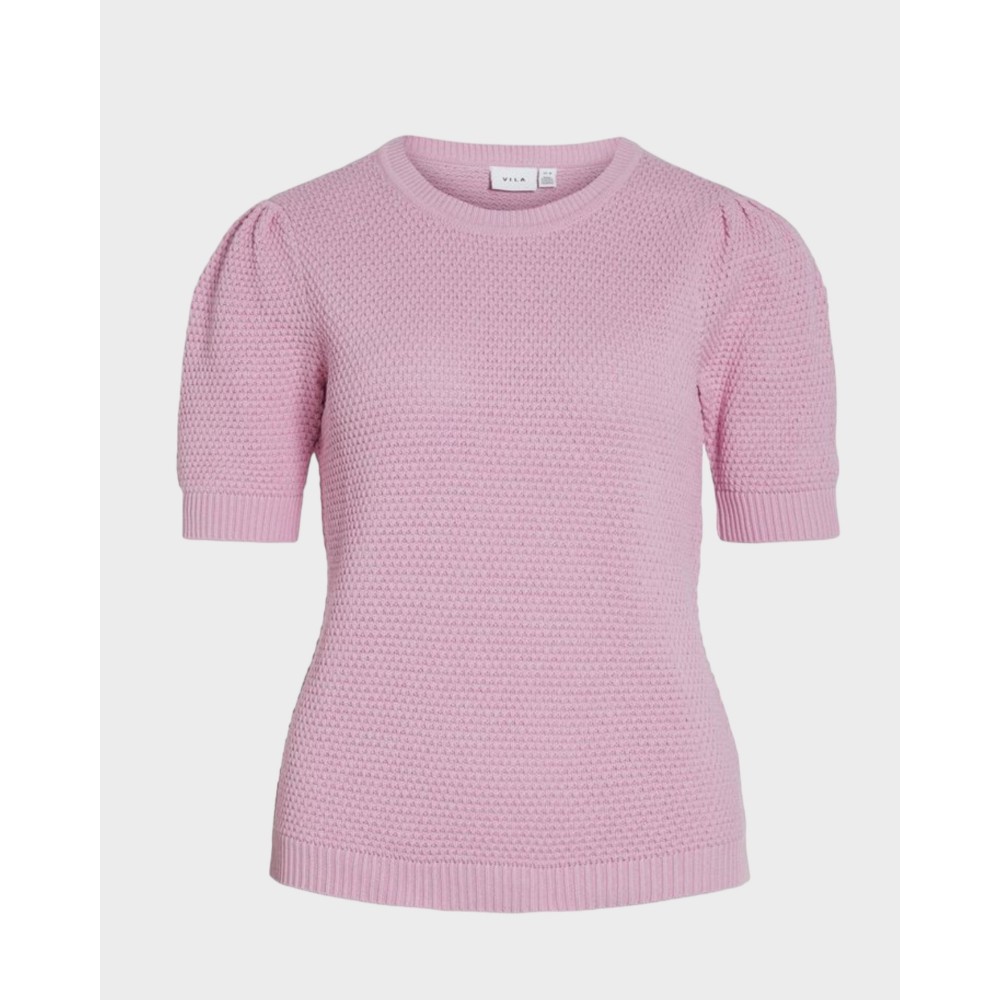 Vidalo o-neck s/s knit - Pastel Lavender