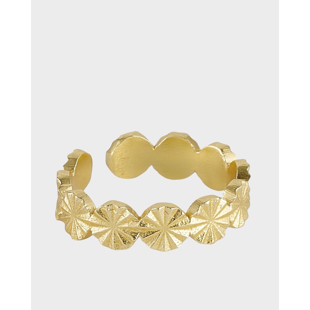 Ring M. Mønster - Guld