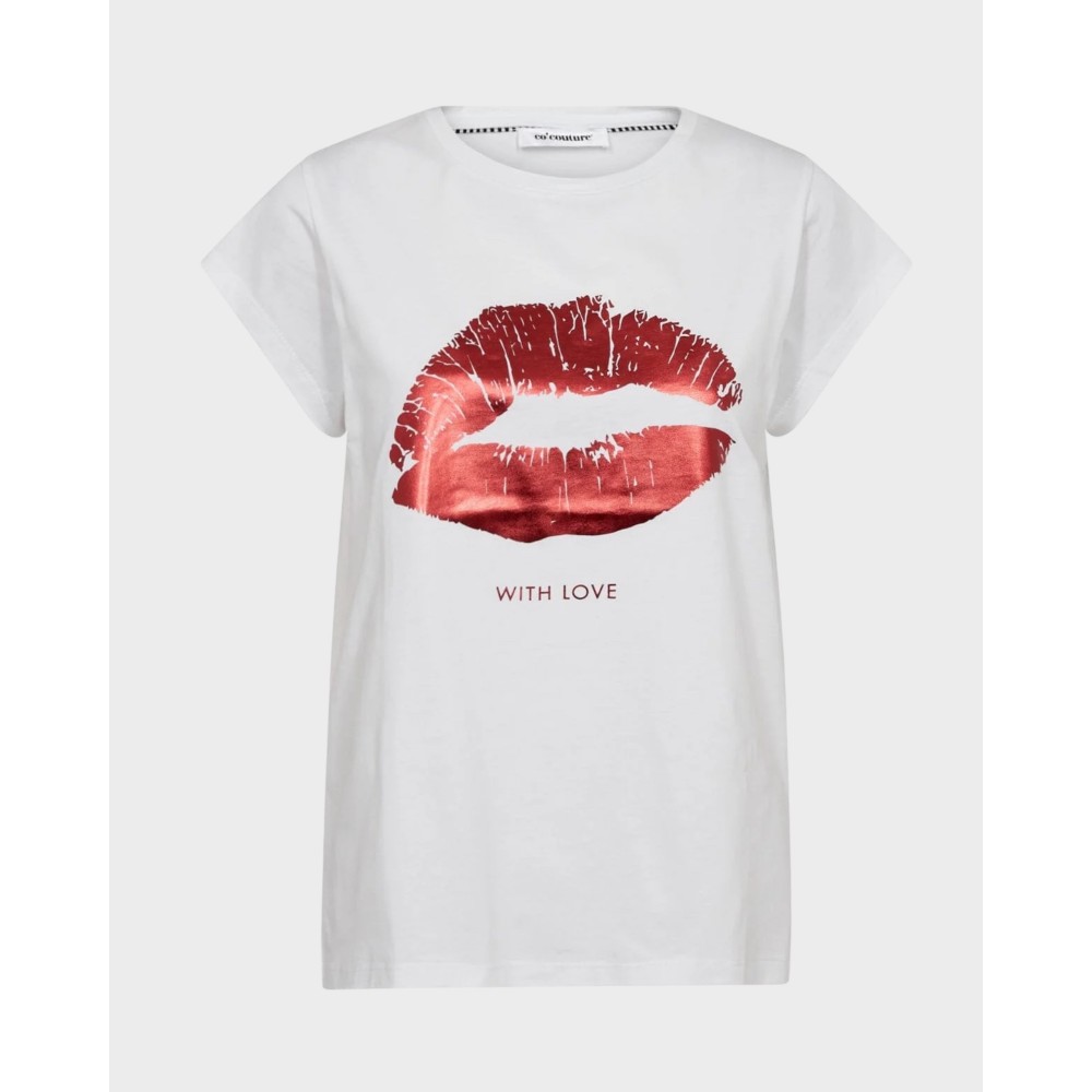 The Kiss Tee - White Flame