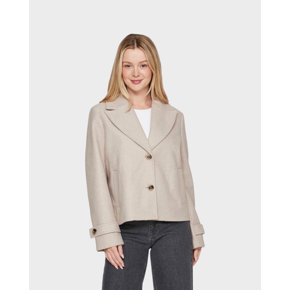 Visolo L/S Short Jacket - Beige