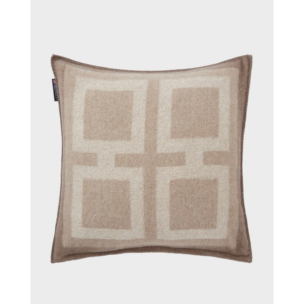 Pudebetræk med grafik - Beige