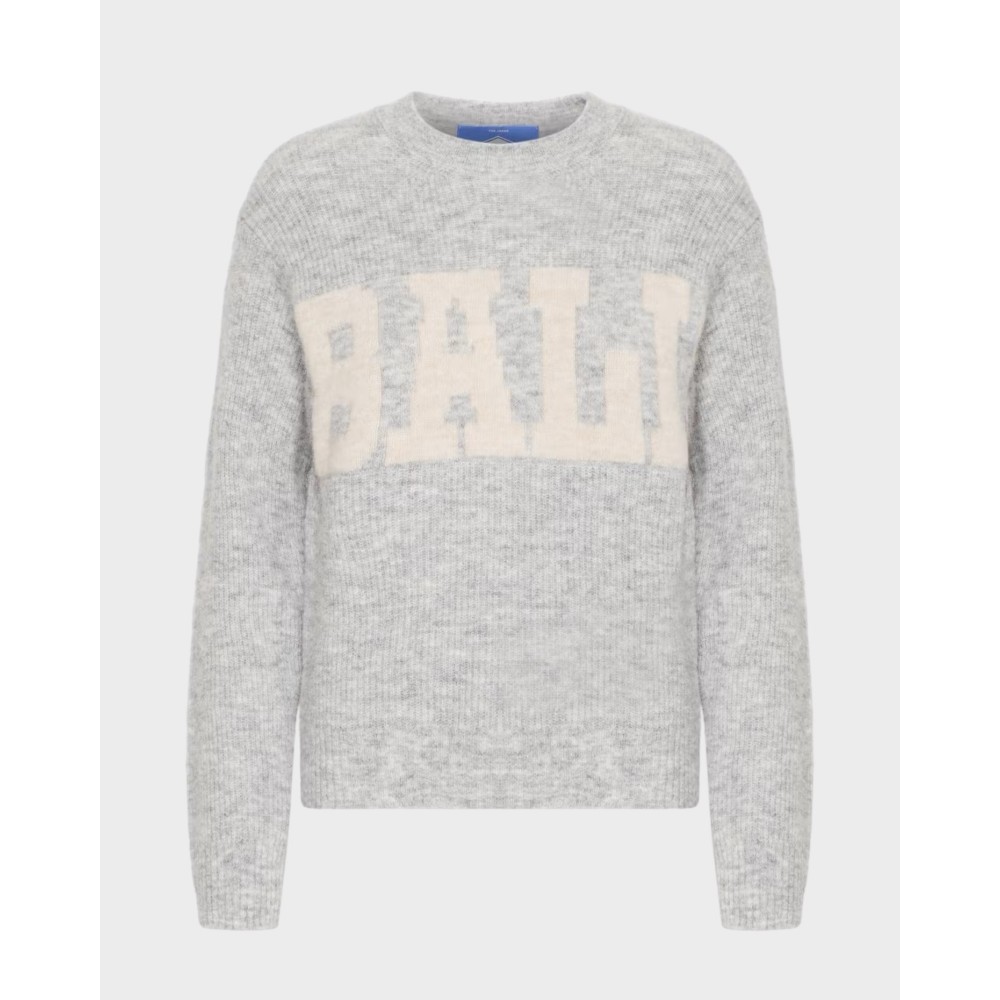 Bastacy Pullover - Medium Grey Melange