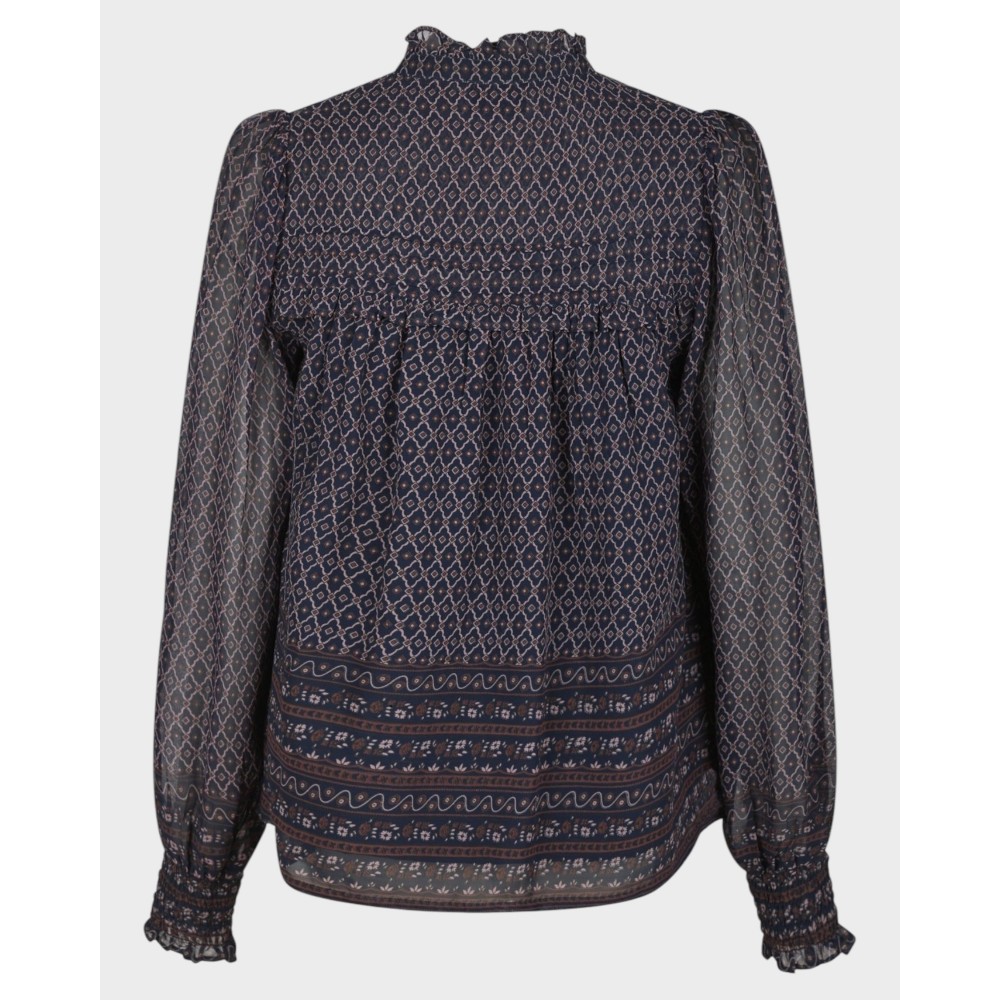 RhiaBorderPatternBlouseNavy-01