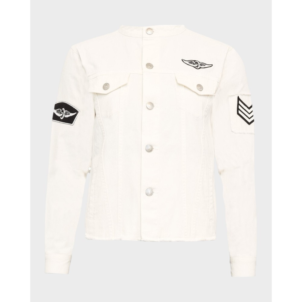 Foxy Denim Jacket - White