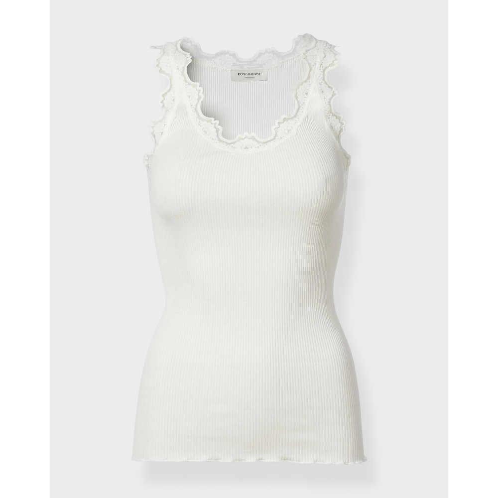 Babette silk top long - New white