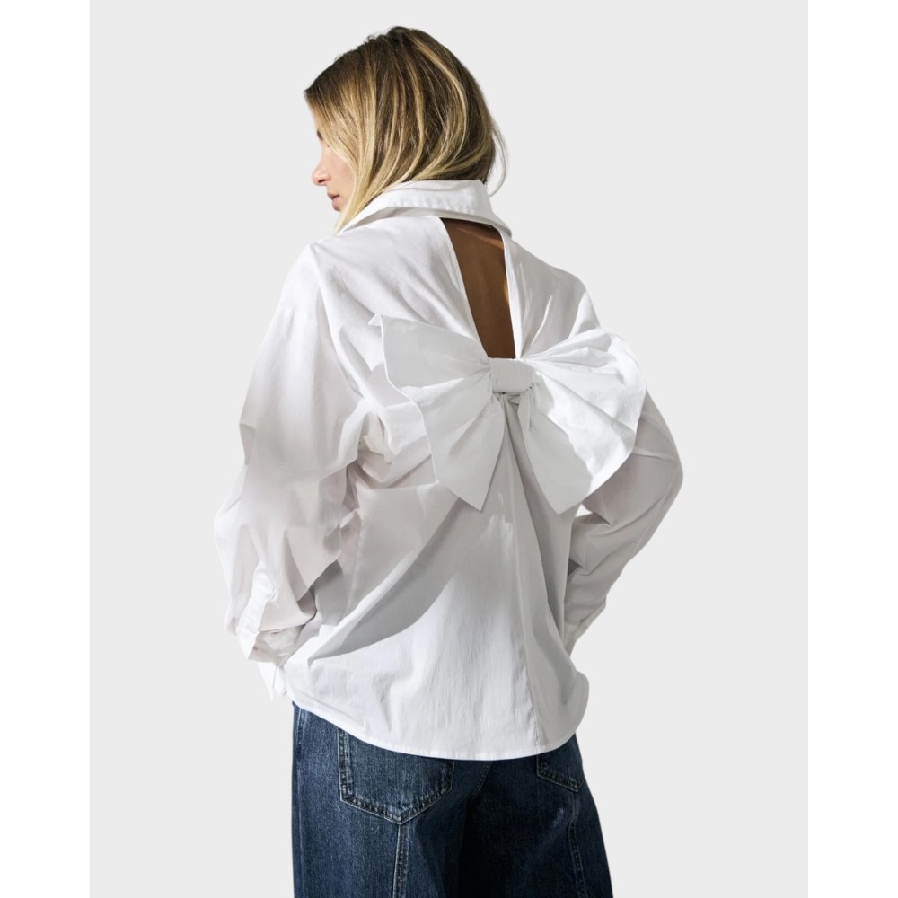 Sanna bow shirt - White