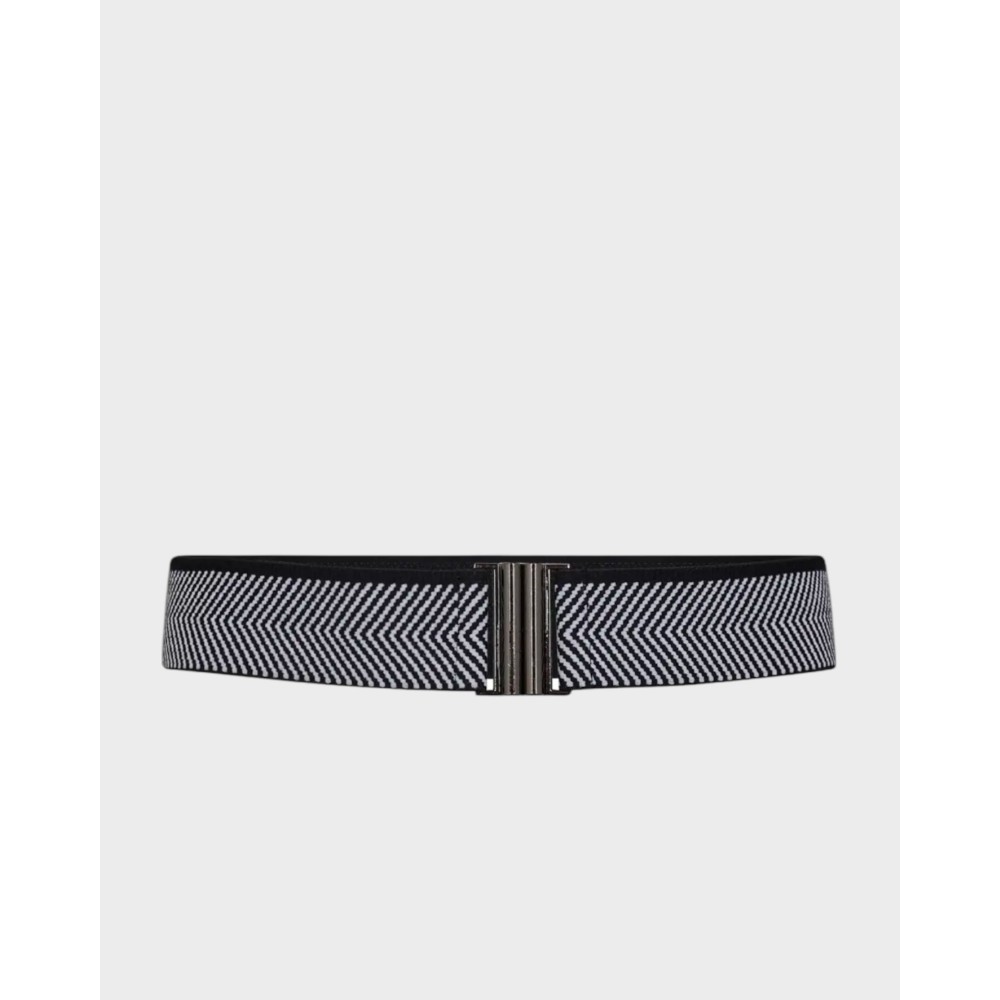 Zigz elastic belt - Black 