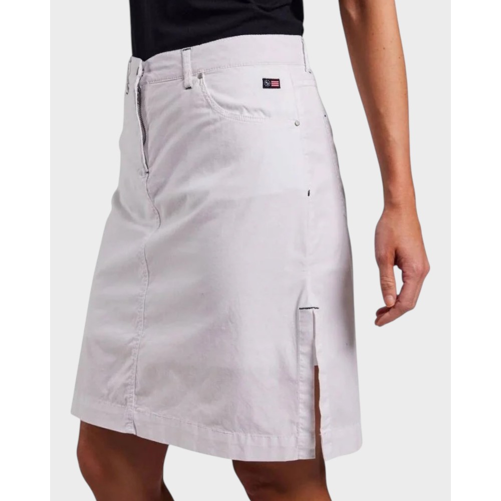 Classic midi skort - Hvid