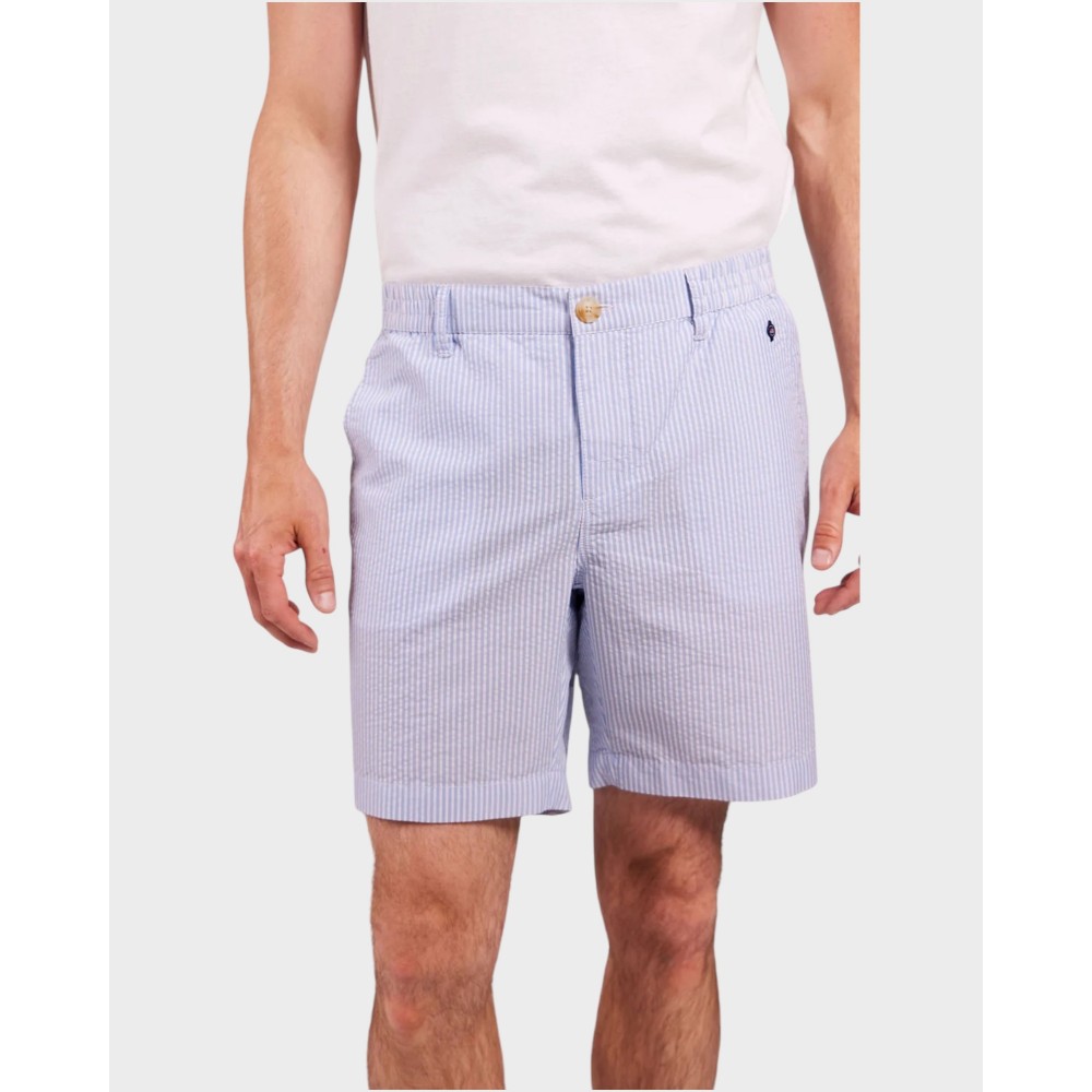 Seersucker Shorts - Light Blue