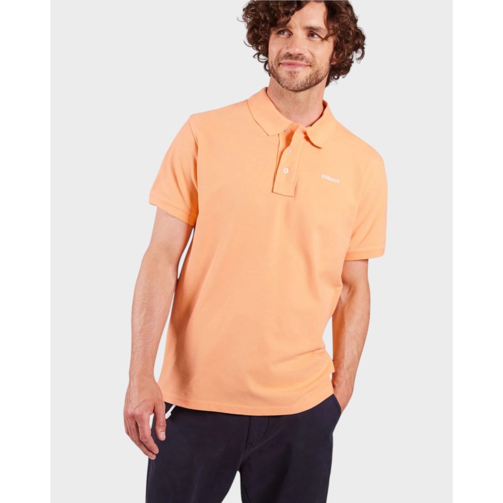 Outwashed Logo Pique - Peach