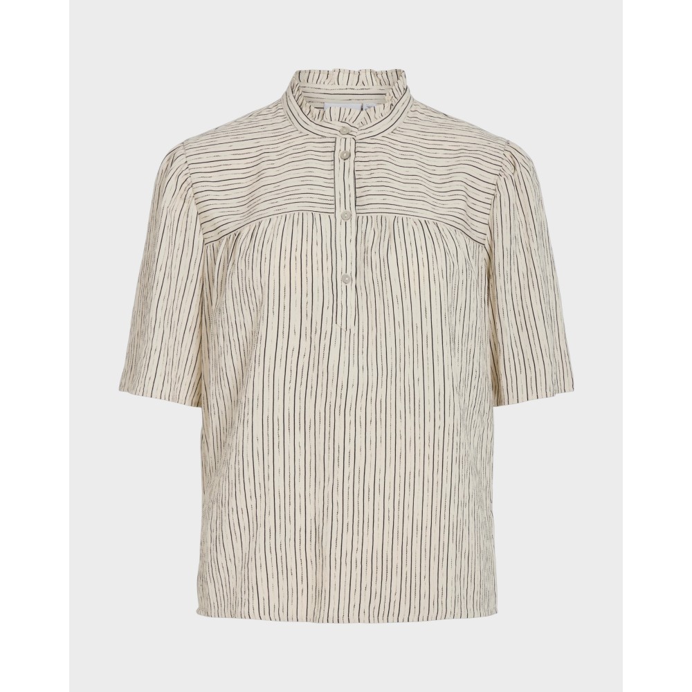 Vibinni O-neck top - Birch/black