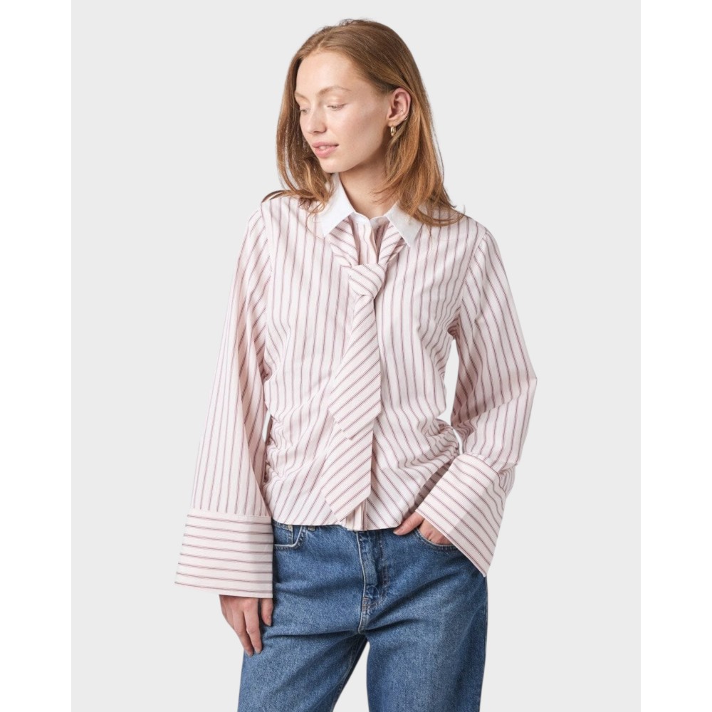 Francesca stripe shirt - Rose