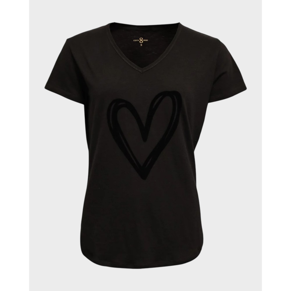 Heart tee - Black