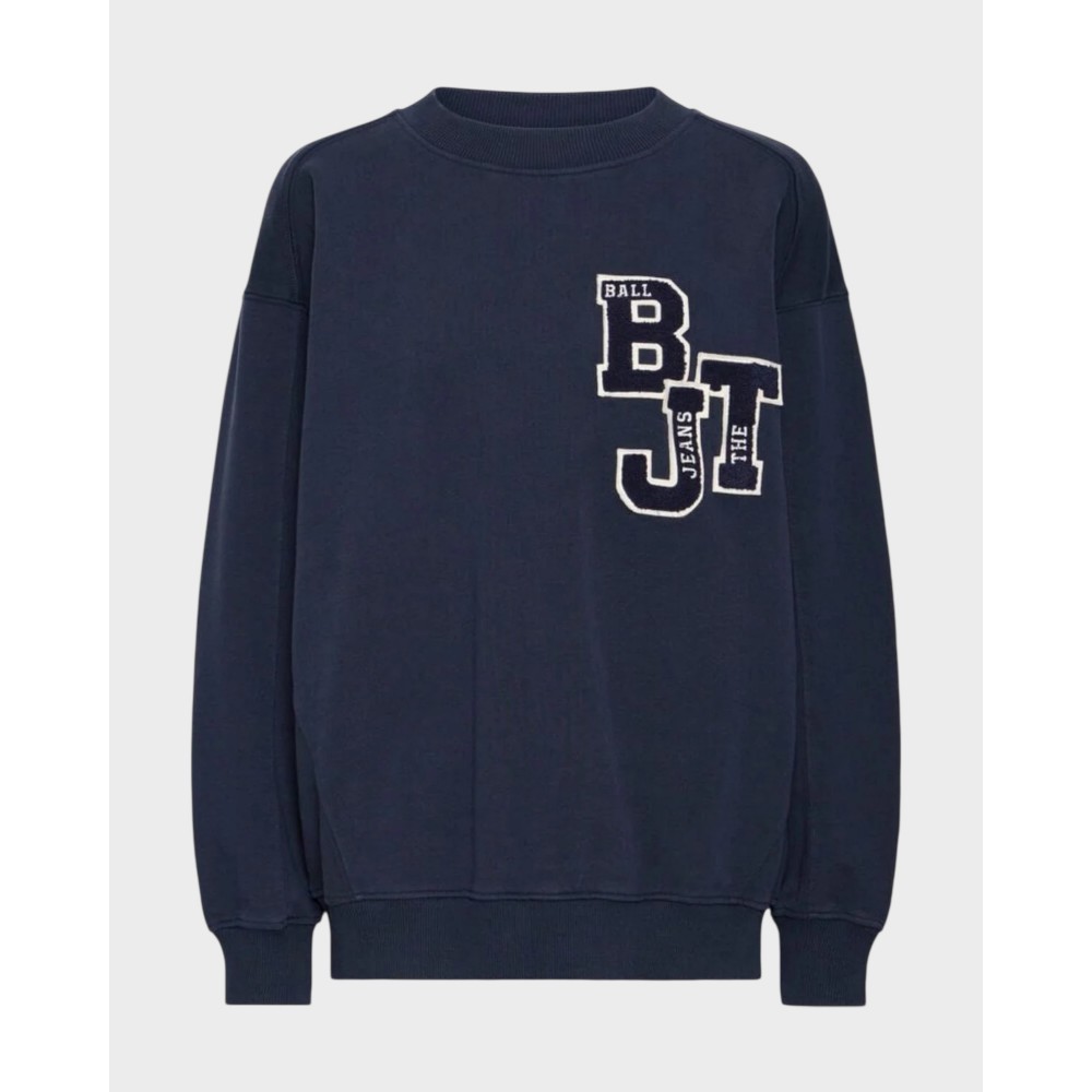 Baalessandro Letter Patch Sweat - Sky captain
