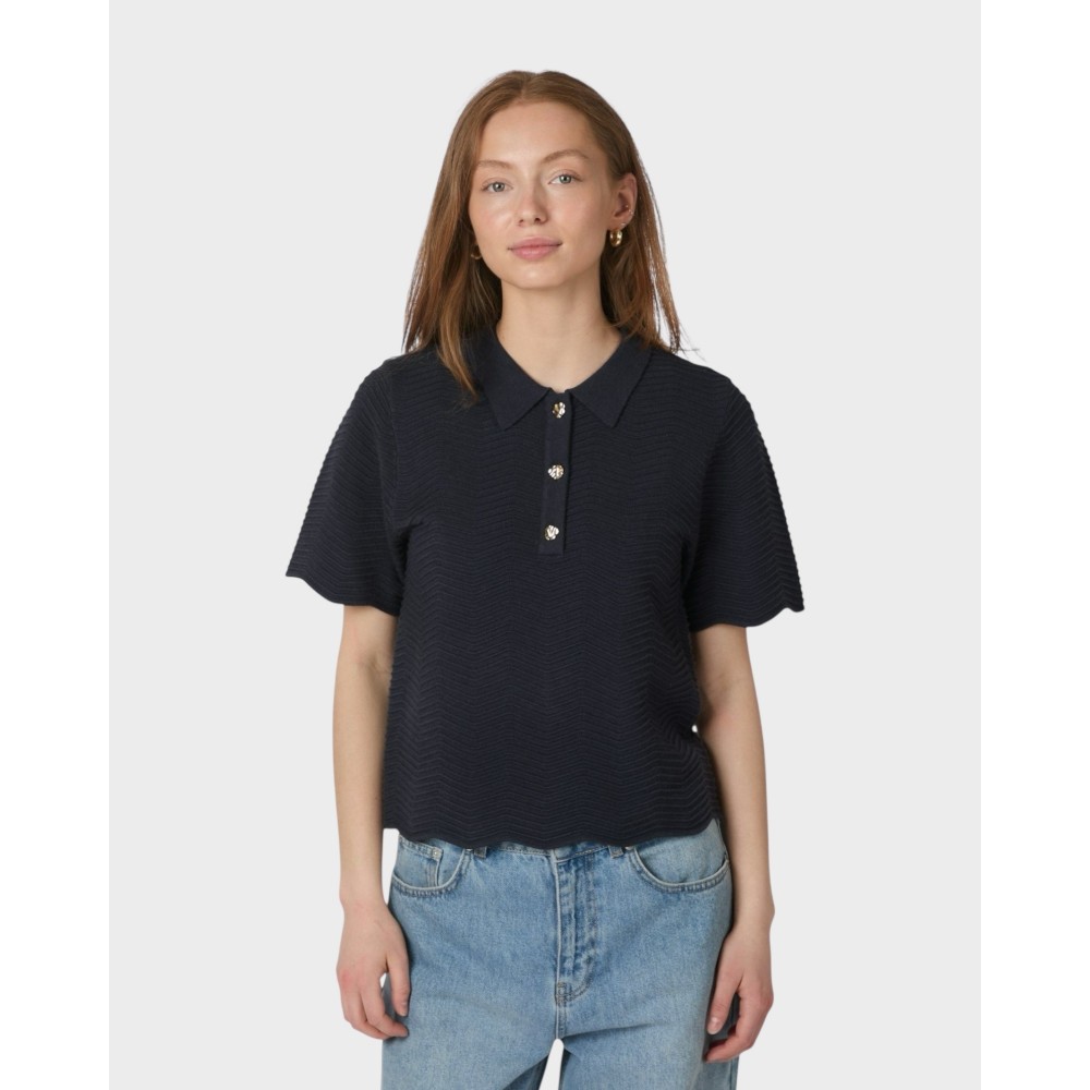 Soko Wave Knit tee - Midnight Blue