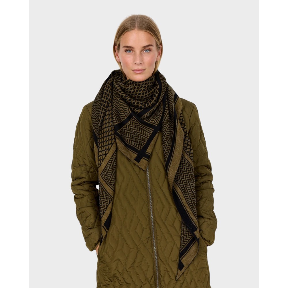 SC-Buket 3 Tørklæde - Army/Sort
