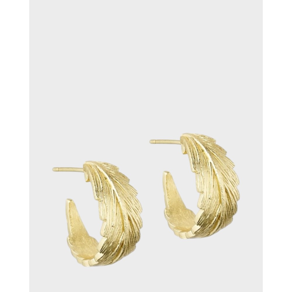 Linn Wide Hoop - Guld