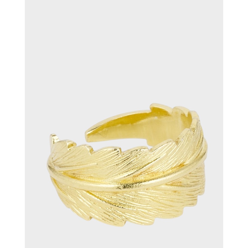 Linn Wide Ring - Guld