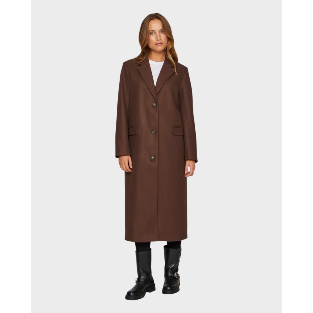 Visolo L/S Coat - Coffee Brown