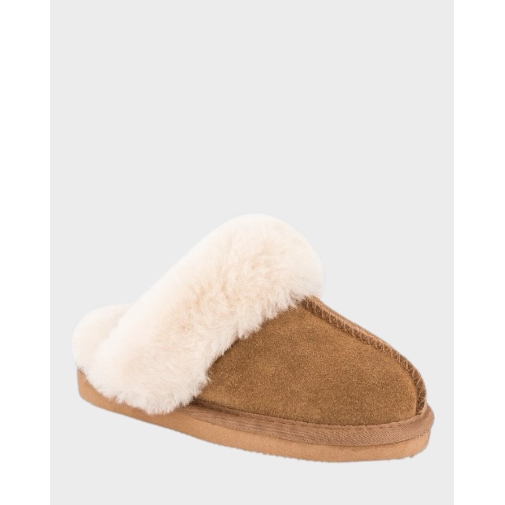 Børn`s Woollies Slip On - Chestnut