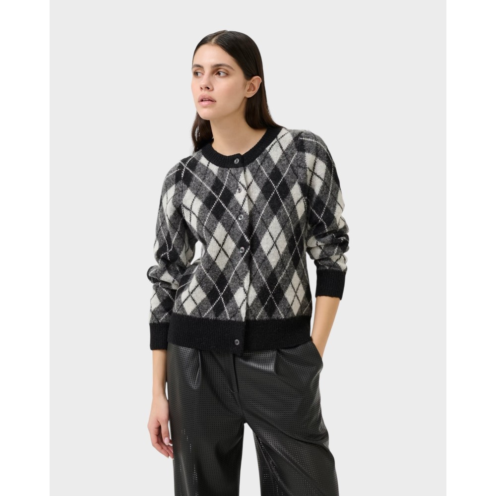 Constatine Cardigan - Black Harlequin