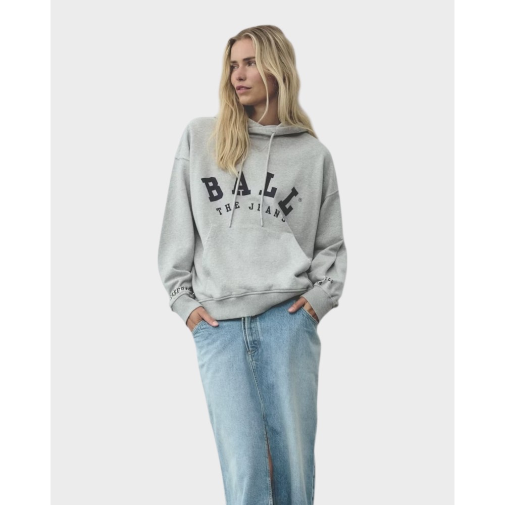 Bamaldini hoodie - Medium grey melange